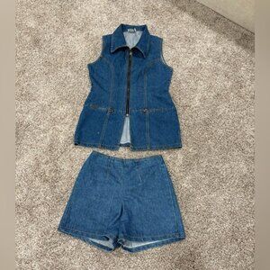 Vintage Denim Matching Set